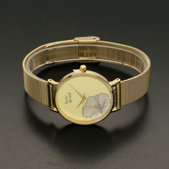 Zegarek damski złoty na bransolecie Pierre Ricaud ' Perłowy kwiat' P22107 (3).jpg