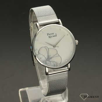 Zegarek damski na bransolecie Pierre Ricaud ' Perłowy kwiat' P22107 (1).jpg