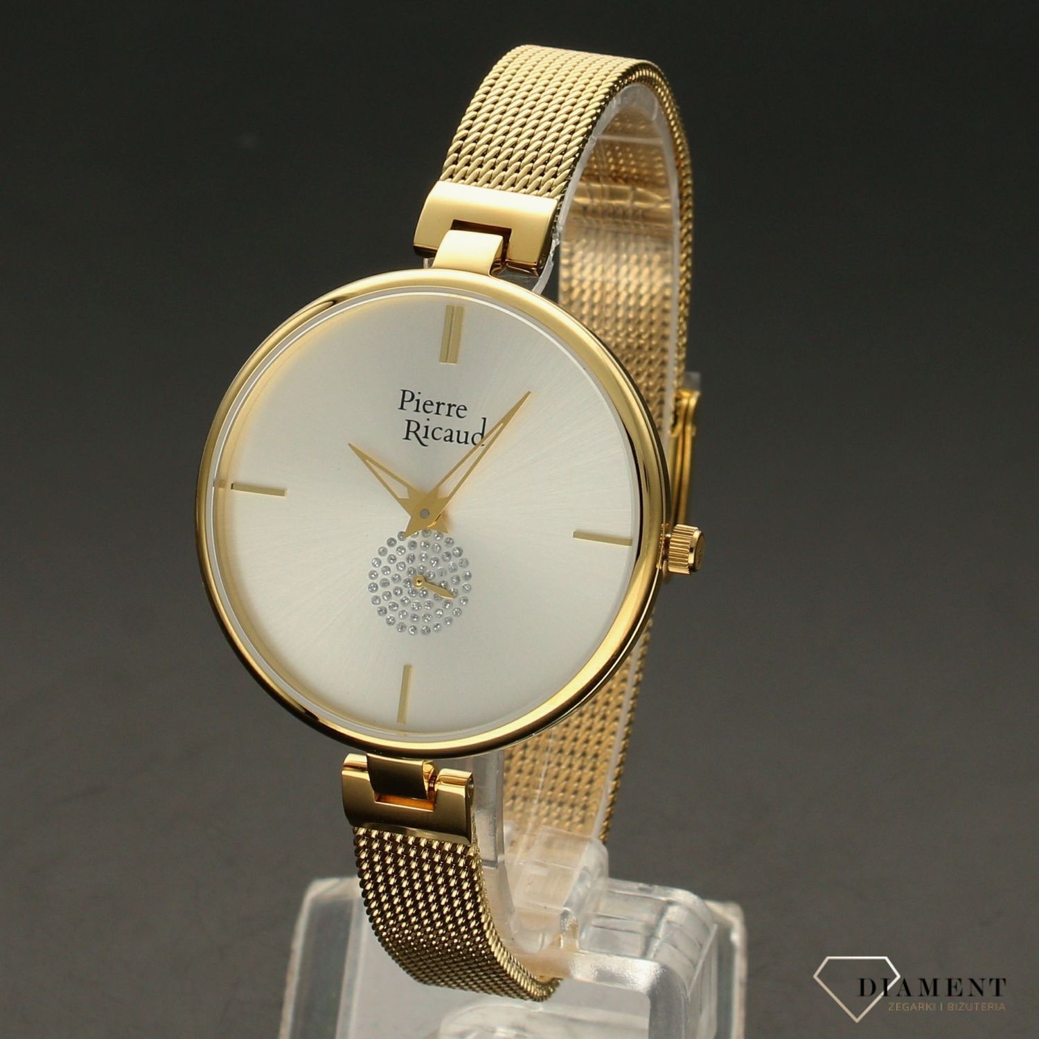 Zegarek damski Pierre Ricaud 'sekundnik z cyrkonii' P22108.1113Q.jpg