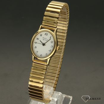 Zegarek damski Złoty klasyczny na rozciąganej bransolecie P22112.1122Q. Zegarek damski z owalnąkopertą (2).jpg