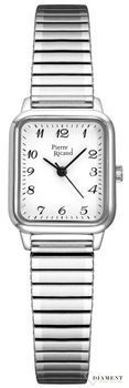 Zegarek damski Pierre Ricaud rozciągana bransoletka Wyraźny kwadrat P22113.5122Q. Wyraźny zegarek. Zegarek czytelny dla babci. Zegarek wkładany. Rozciągana bransoletka. Na prezent. Wyraźny zegarek w kwadracie.jpg