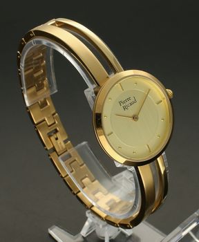 Zegarek damski na bransolecie biżuteryjny złoty Pierre Ricaud P22124.1191Q. Zegarek na sztywnej bransoletce . Złoty zegarek na prezent. Zegarek ozdobny. Tani zegarek. 4.jpg