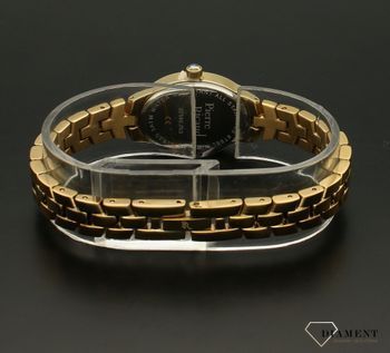 Zegarek damski na bransoletce klasyczny złoty Pierre Ricaud P22148.1121Q. Zegarek wyposażony w szkło mineralne. Tarcza zegarka w kolorze złotym z czarnymi cyframi zapewnia przejrzysty i nowoczesny wygląd. Idealny klasyczny z (3).jpg