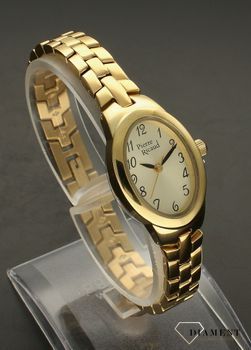 Zegarek damski na bransoletce klasyczny złoty Pierre Ricaud P22148.1121Q. Zegarek wyposażony w szkło mineralne. Tarcza zegarka w kolorze złotym z czarnymi cyframi zapewnia przejrzysty i nowoczesny wygląd. Idealny klasyczny z (4).jpg
