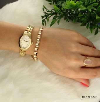 Zegarek damski na bransoletce klasyczny złoty Pierre Ricaud P22148.1121Q. Zegarek wyposażony w szkło mineralne. Tarcza zegarka w kolorze złotym z czarnymi cyframi zapewnia przejrzysty i nowoczesny wygląd. Idealny klasyczny z.jpg