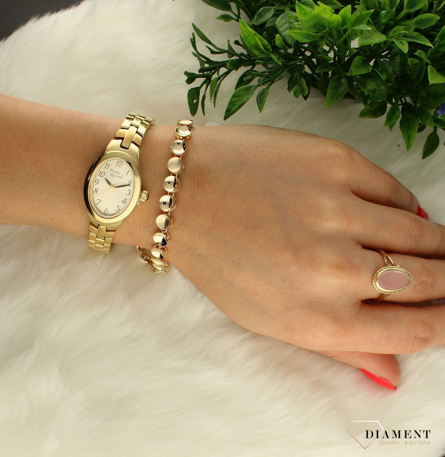 Zegarek damski na bransoletce klasyczny złoty Pierre Ricaud P22148.1121Q.jpg