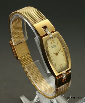 Zegarek damski na bransoletce klasyczny złoty Pierre Ricaud prostokątny P22150.1161Q. Damski zegarek złoty. Zegarek w prostokącie. Biżuteryjny zegarek. Tani zegarek na prezent1.jpg