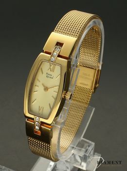 Zegarek damski na bransoletce klasyczny złoty Pierre Ricaud prostokątny P22150.1161Q. Damski zegarek złoty. Zegarek w prostokącie. Biżuteryjny zegarek. Tani zegarek na prezent2.jpg