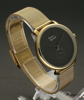 Zegarek złoty damski na bransoletce Pierre Ricaud Grafitowe marzenie P22168.1116Q. Klasyczny zegarek. Prosty zegarek. Doskonały zegarek na prezent dla kobiety. Kobiecy zegarek.2.jpg