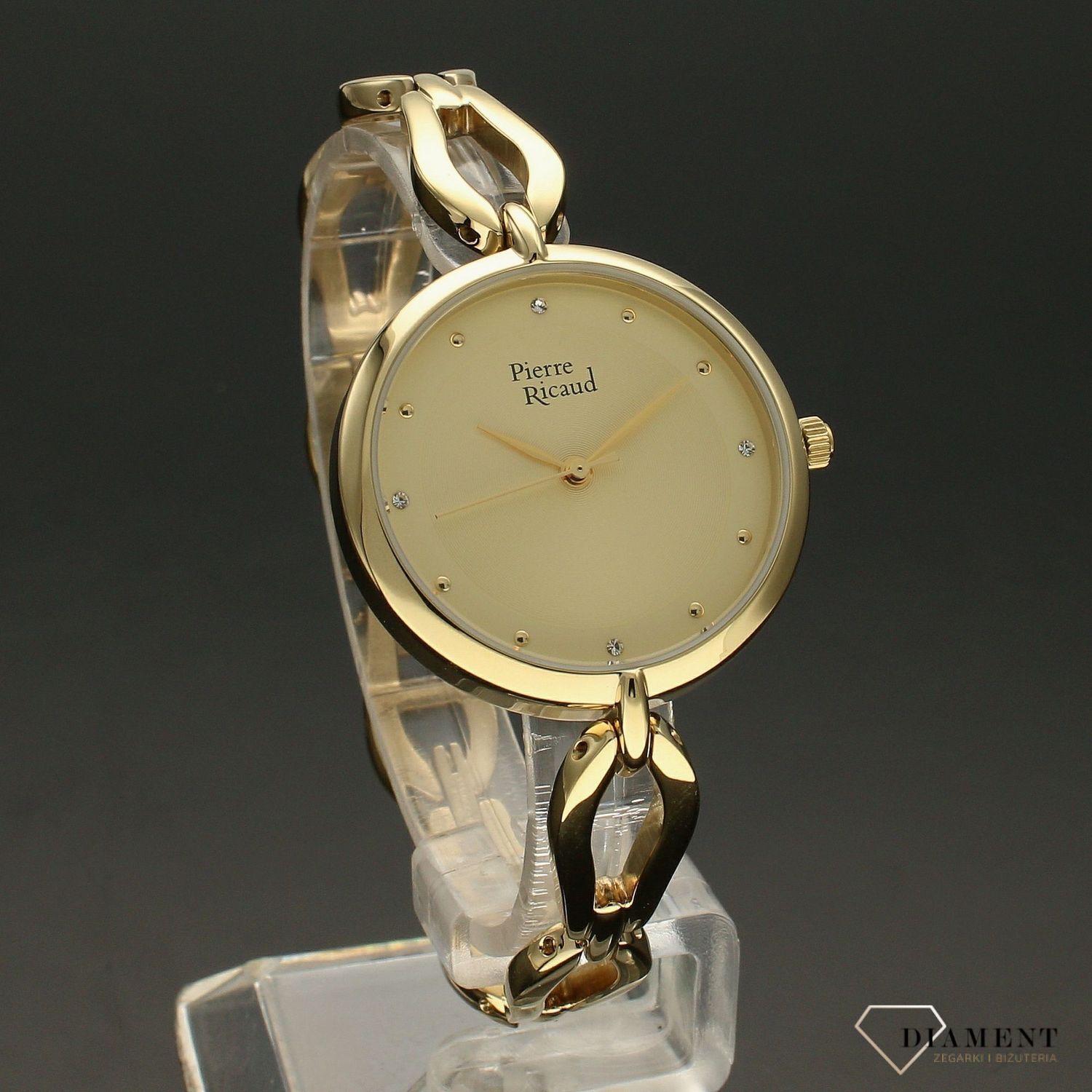 Zegarek damski na złotej bransolecie Pierre Ricaud P23001.1141Q.jpg