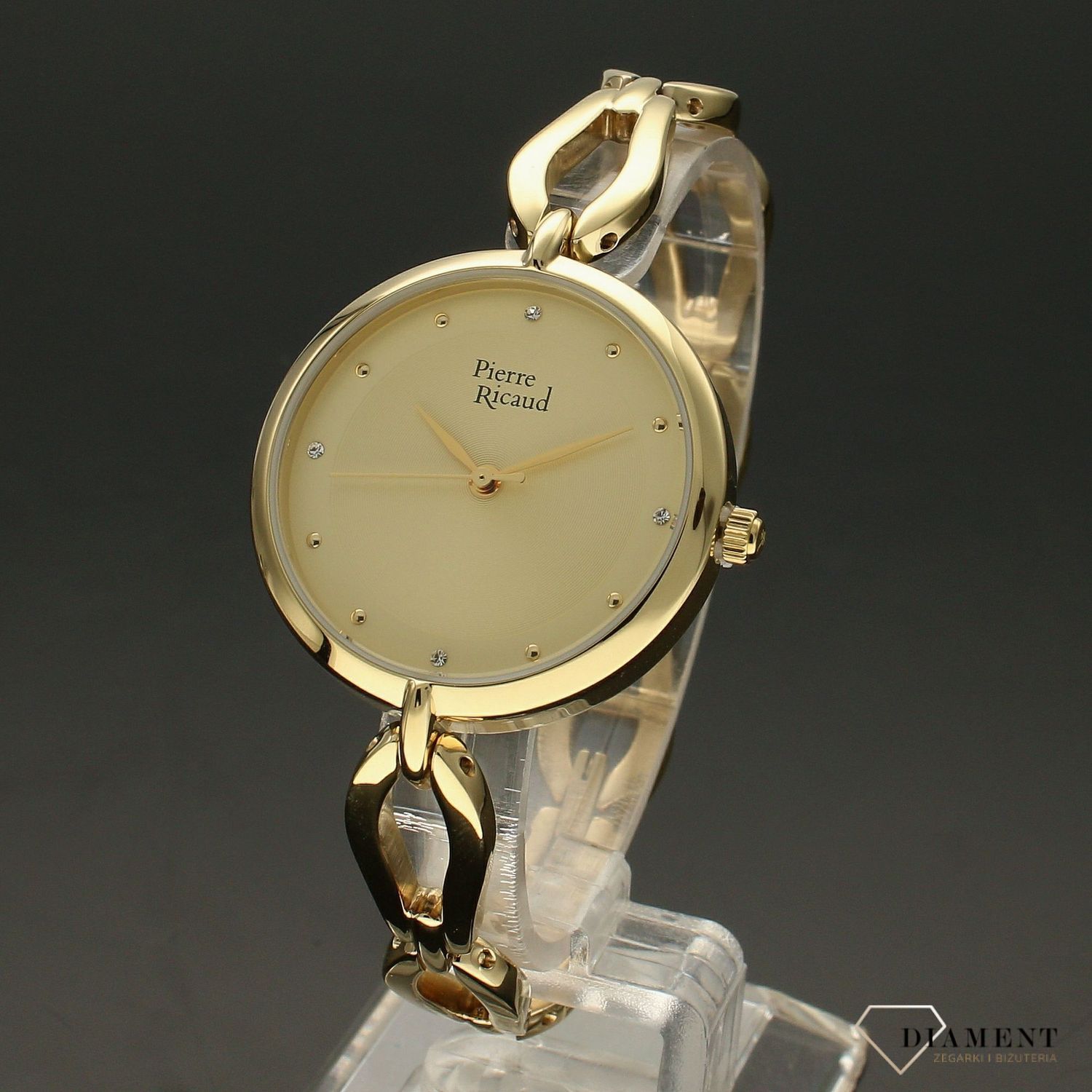 Zegarek damski na złotej bransolecie Pierre Ricaud P23001.1141Q.jpg