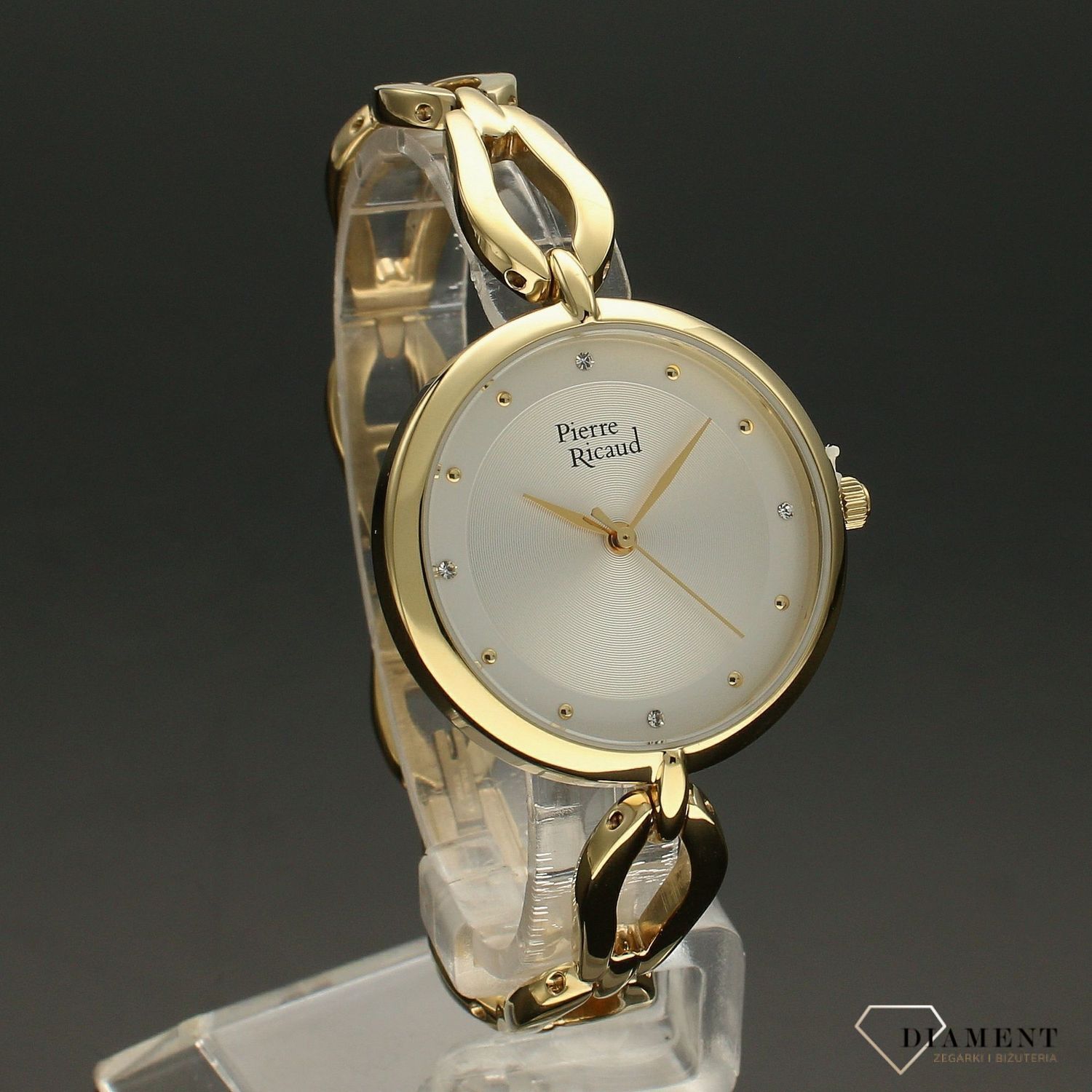 Zegarek damski na złotej bransolecie Pierre Ricaud P23001.1143Q.jpg