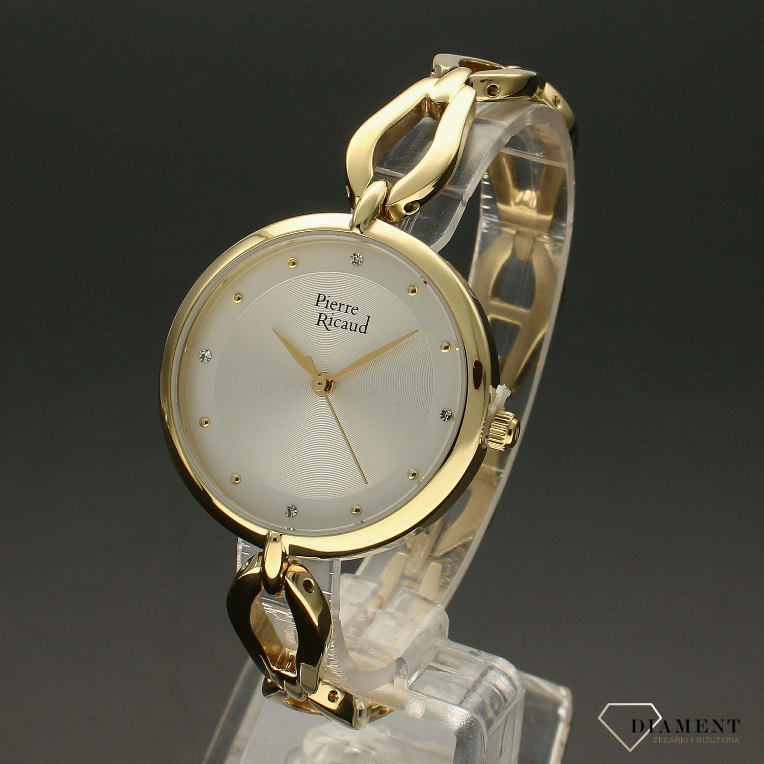 Zegarek damski na złotej bransolecie Pierre Ricaud P23001.1143Q.jpg