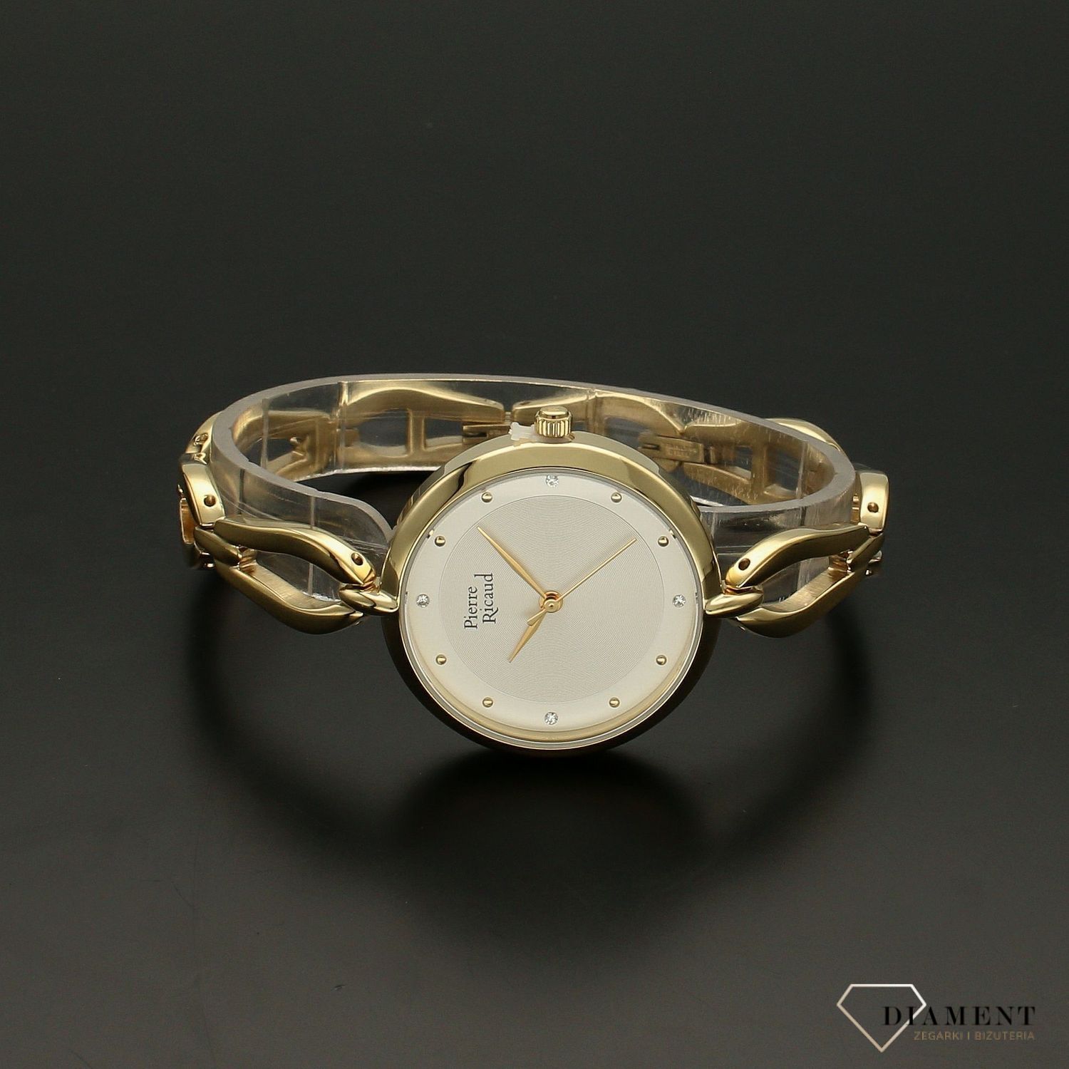 Zegarek damski na złotej bransolecie Pierre Ricaud P23001.1143Q.jpg