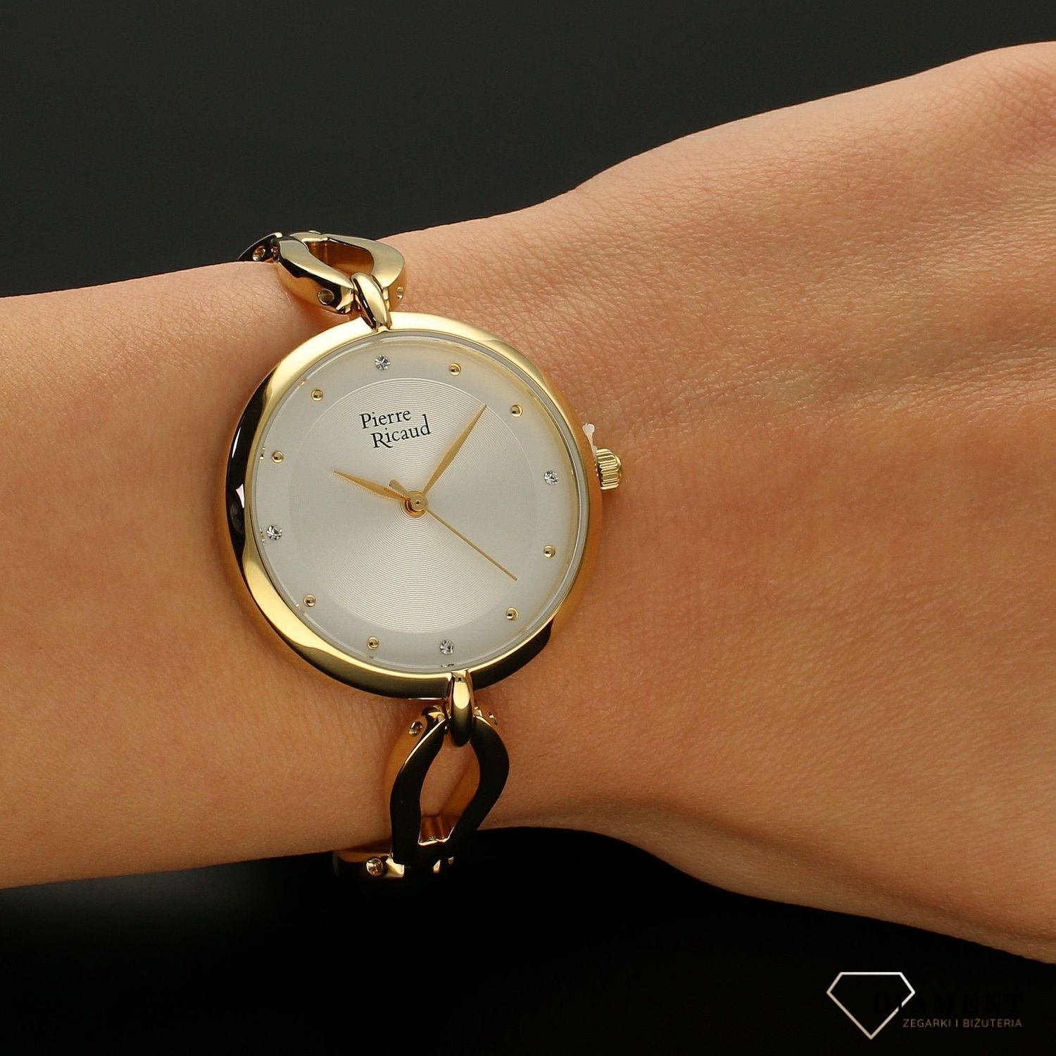 Zegarek damski na złotej bransolecie Pierre Ricaud P23001.1143Q.jpg