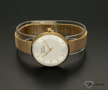 Zegarek damski na złotej bransolecie ze srebrną tarczą Adriatica.1P23006 (4).jpg