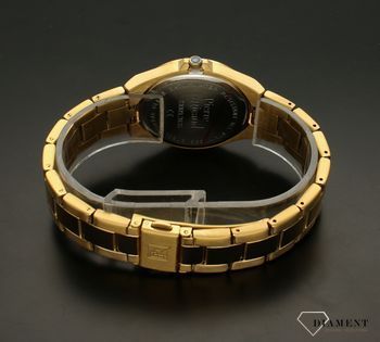 Zegarek damski na złotej bransolecie z czarną tarczą Pierre Ricaud P23009 (5).jpg