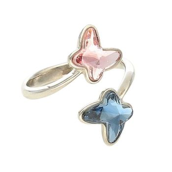 Srebrny pierścionek Spark Swarovski Butterfly 925 z kryształami – P2854LRDBd.jpg