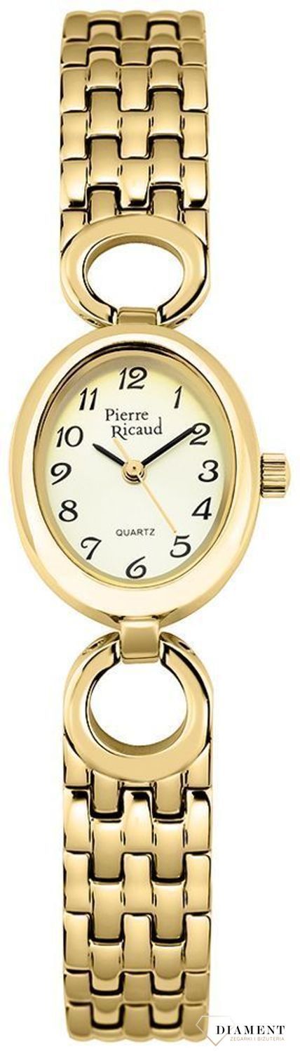 Zegarek damski Pierre Ricaud  P3104.1121Q na złotej bransolecie.jpg