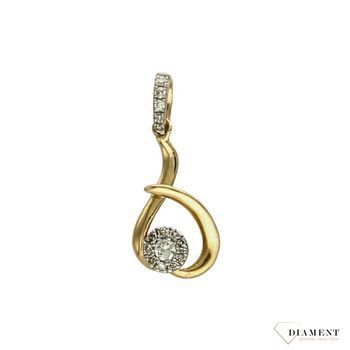 Zawieszka złota DIAMENT diamenty P35693Y.jpg