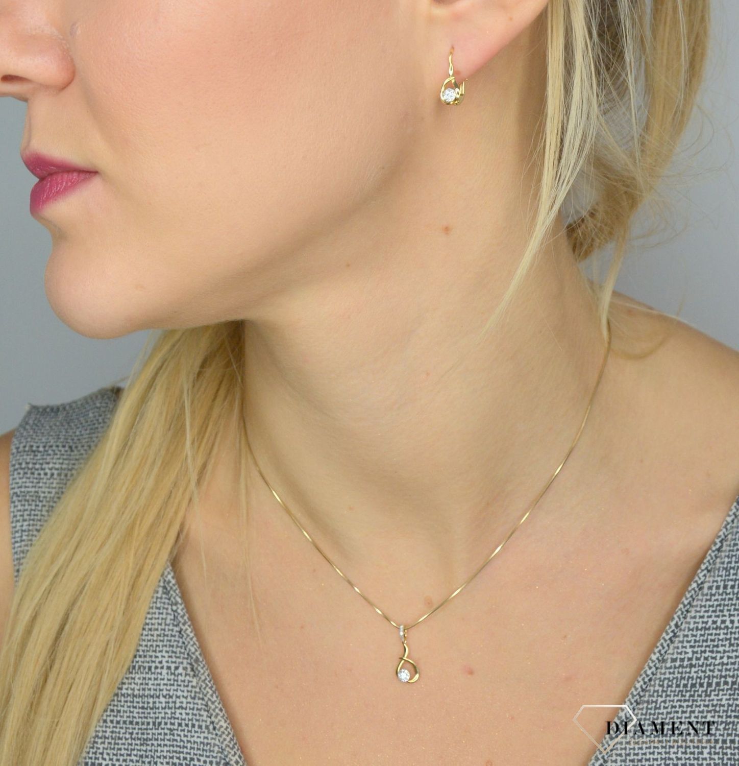 Zawieszka złota DIAMENT diamenty P35693Y.jpg