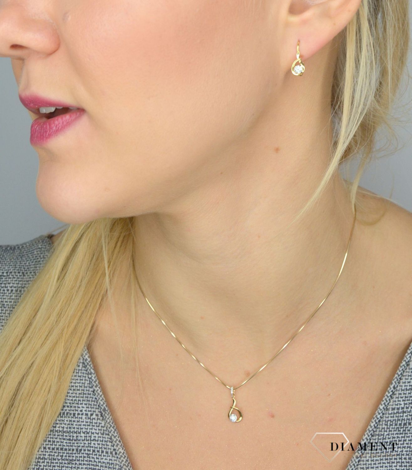Zawieszka złota DIAMENT diamenty P35693Y.jpg