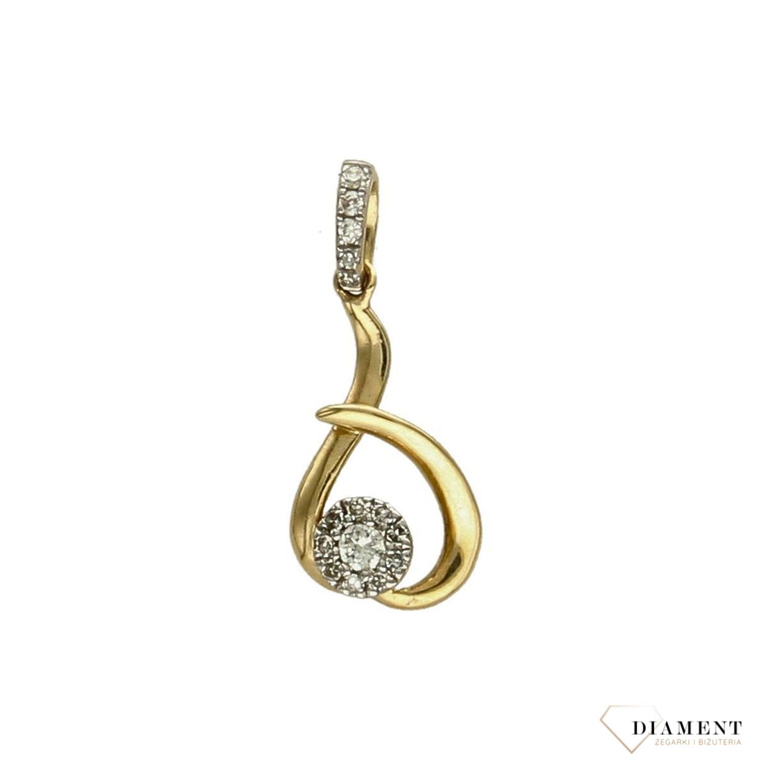 Zawieszka złota DIAMENT diamenty P35693Y.jpg