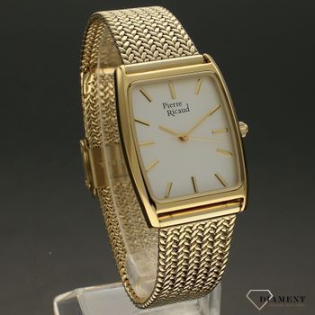 Zegarek damski Pierre RicaudP37039.1113Q ⌚ Zegarek damski w kolorze złotym z ozdobną bransoletą i tarczą.  (1).jpg
