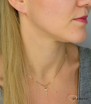 Zawieszka złota DIAMENT diamenty 'Klucz do serca' 0660077217. Nie ma bardziej eleganckiego i klasycznego połączenia niż złoto i brylanty (2).JPG