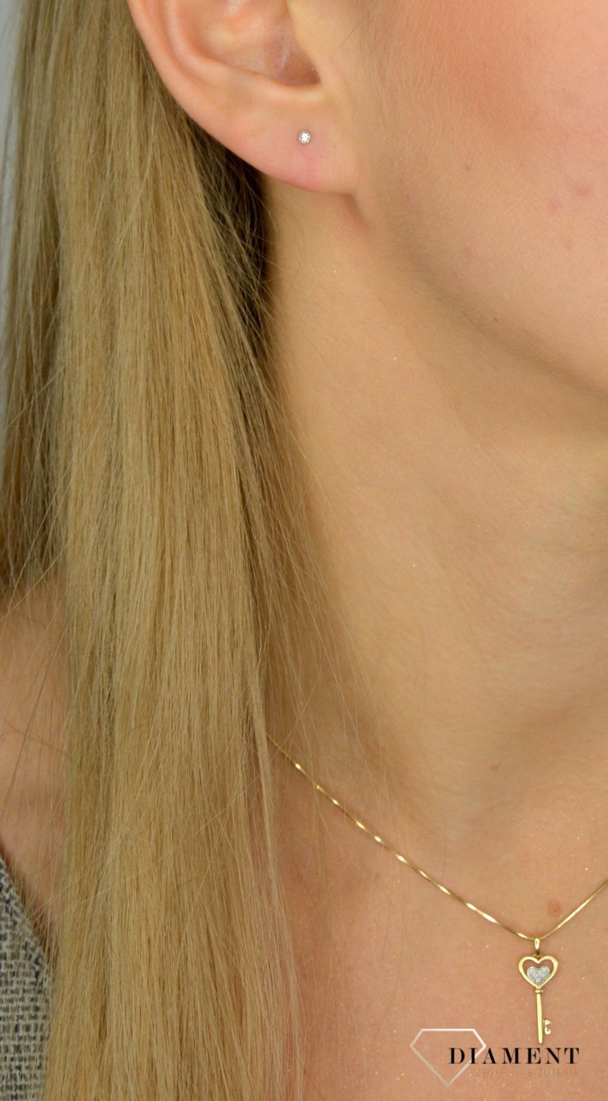 Zawieszka złota DIAMENT diamenty 'Klucz do serca' 0660077217.jpg