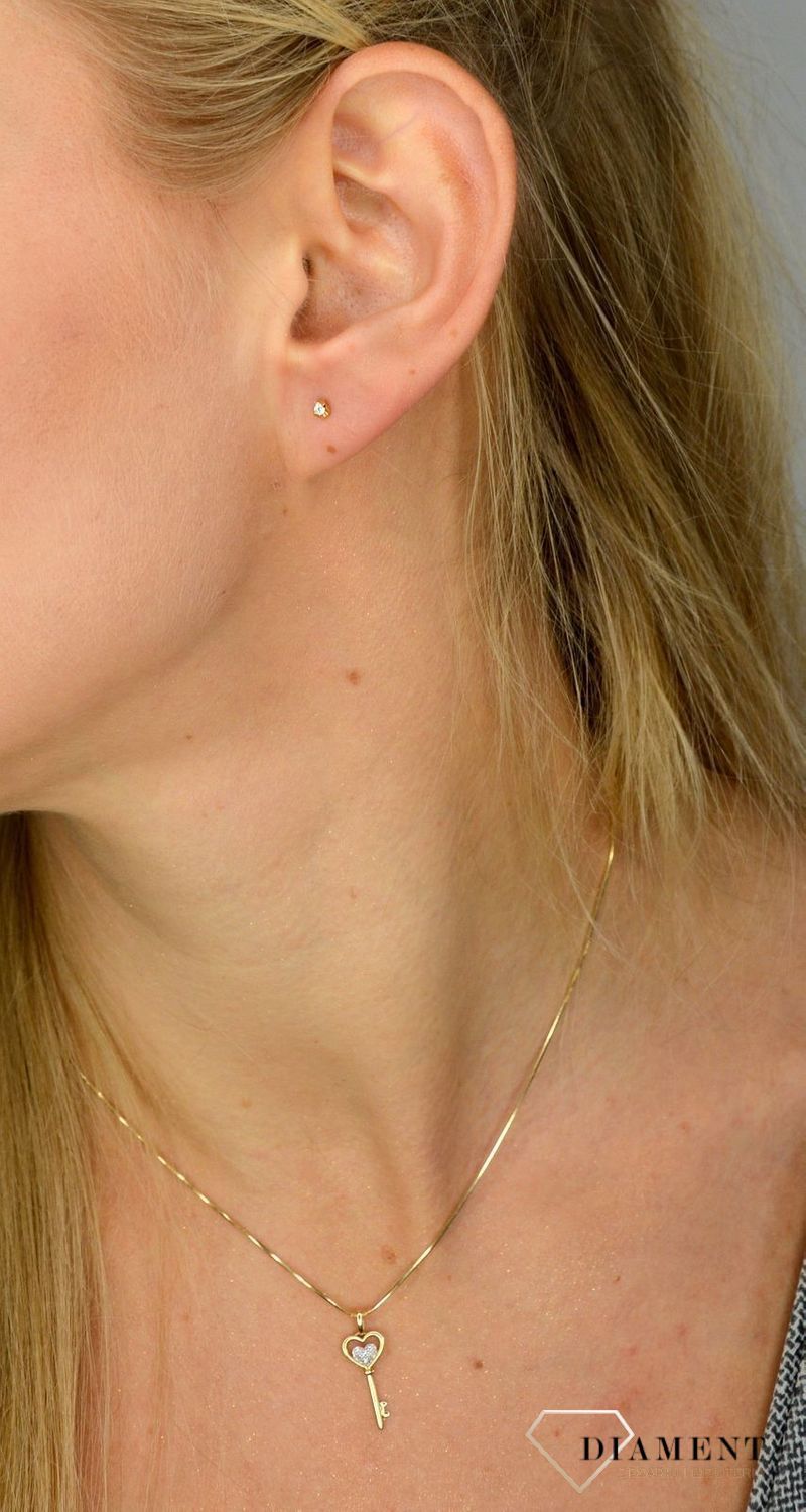 Zawieszka złota DIAMENT diamenty 'Klucz do serca' 0660077217.jpg