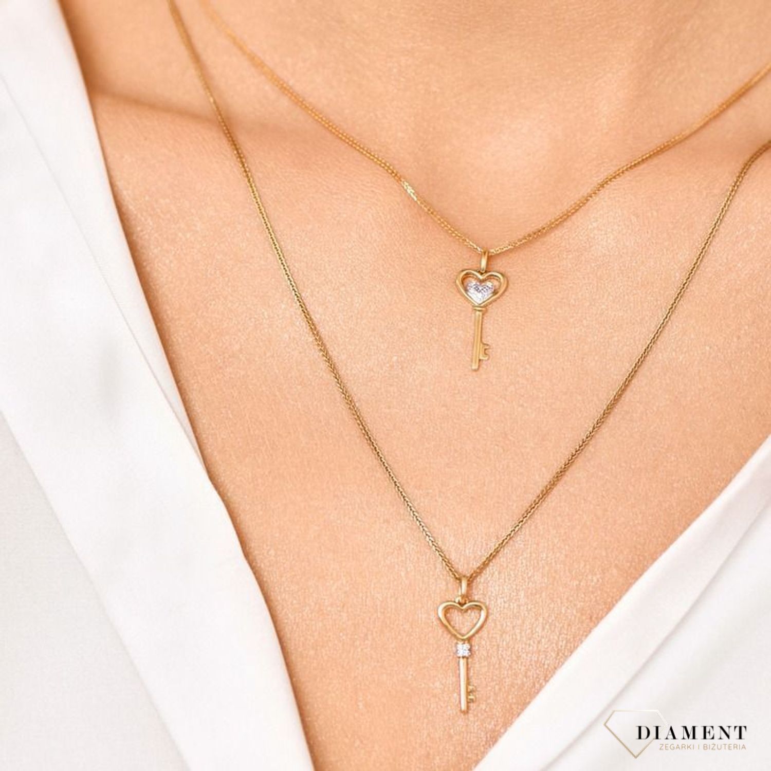 Zawieszka złota DIAMENT diamenty 'Klucz do serca' 0660077217.jpg