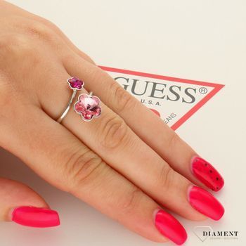 Pierścionek srebrny Swarovski Elements P4744 kwiatki.jpg