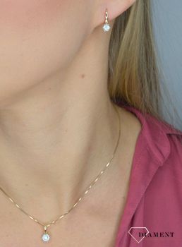 Złota zawieszka DIAMENT 585 białe złoto, diamenty to piękny złoty wisiorek próby 585 0660062908. Zawieszka złota DIAMENT (3).JPG