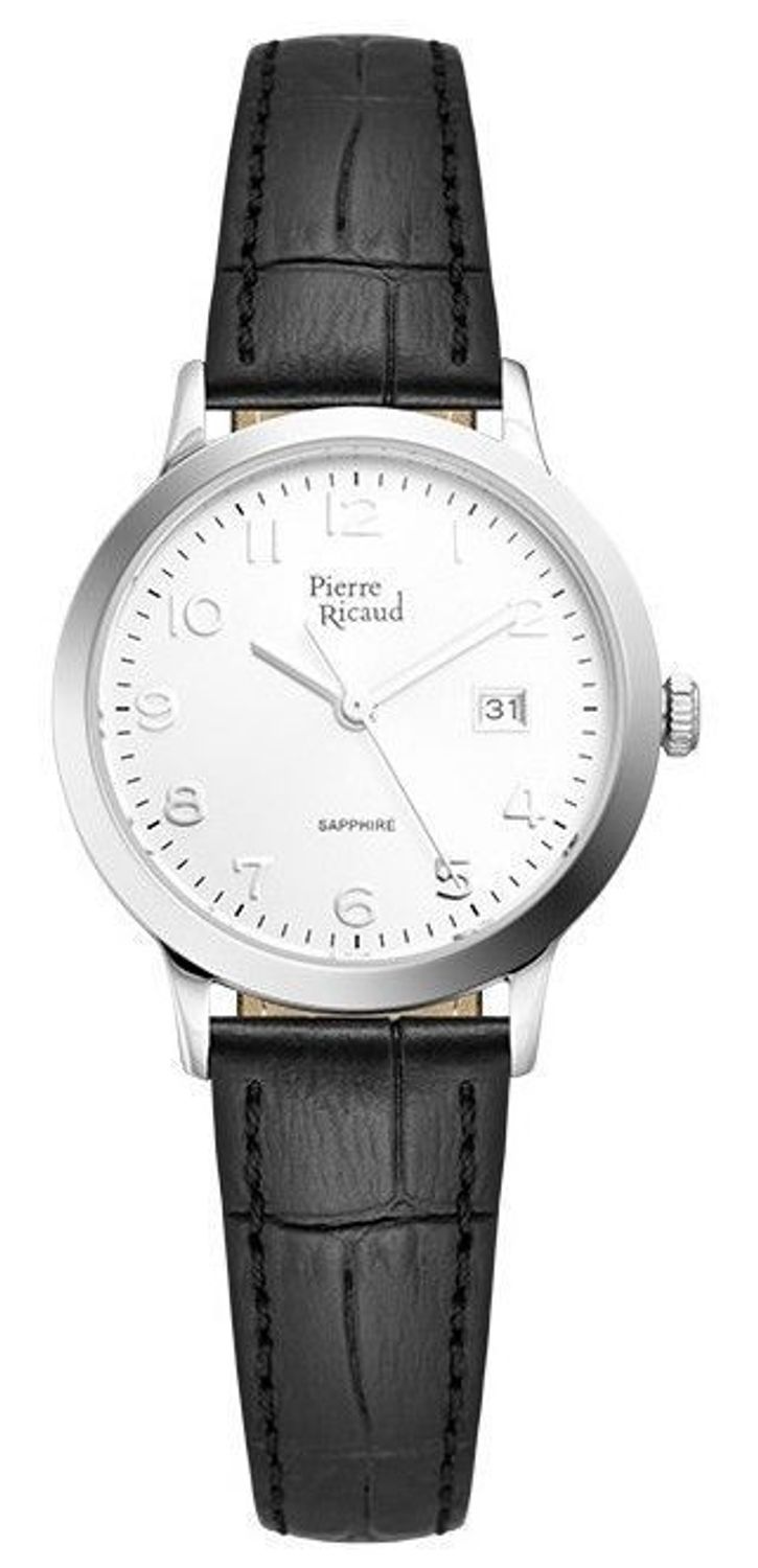 Zegarek damski Pierre Ricaud P51022.5223Q – skórzany pasek, szkło szafirowe, datownik, 5 ATM.jpg