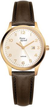 Zegarek Damski Pierre Ricaud Classic Sapphire P51028.1B21Q Brązowy Pasek.jpg