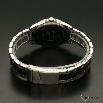 Zegarek mski na bransolecie z czarna tarczą i czytelnym cyferblatem P60022 (4).jpg