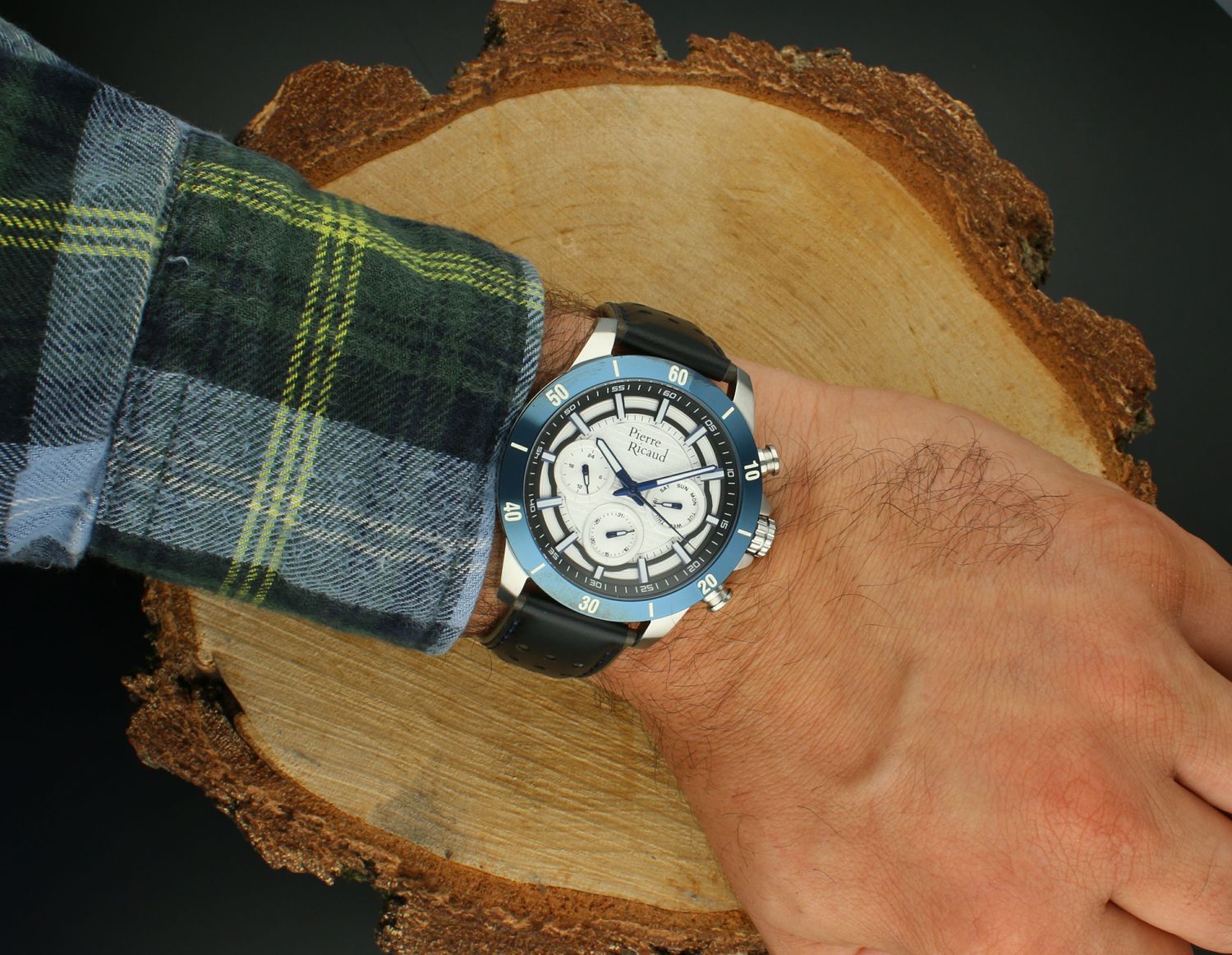 Zegarek męski Pierre Ricaud P60028.T213QF Classic – szafirowe szkło, 10 ATM, skórzany pasek, multifunkcja.jpg