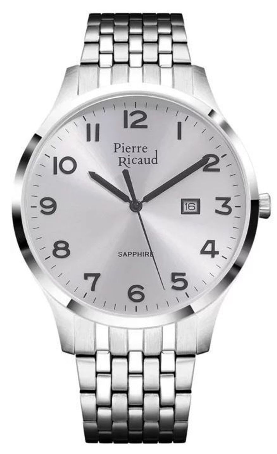 Męski zegarek Pierre Ricaud P60056.5123Q Classic to połączenie elegancji i funkcjonalności. Srebrna tarcza, szkło szafirowe, mechanizm C01.211 i stalowa bransoleta tworzą wyjątkowy model1.jpg