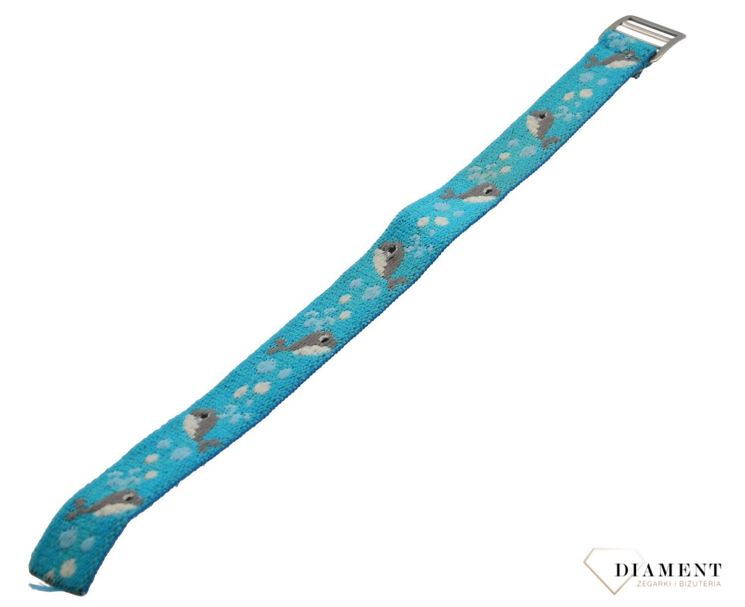 Pasek do zegarka Timex T7B702 oryginalny TIMEX P7B702 15mm niebieski z delfinami.jpg
