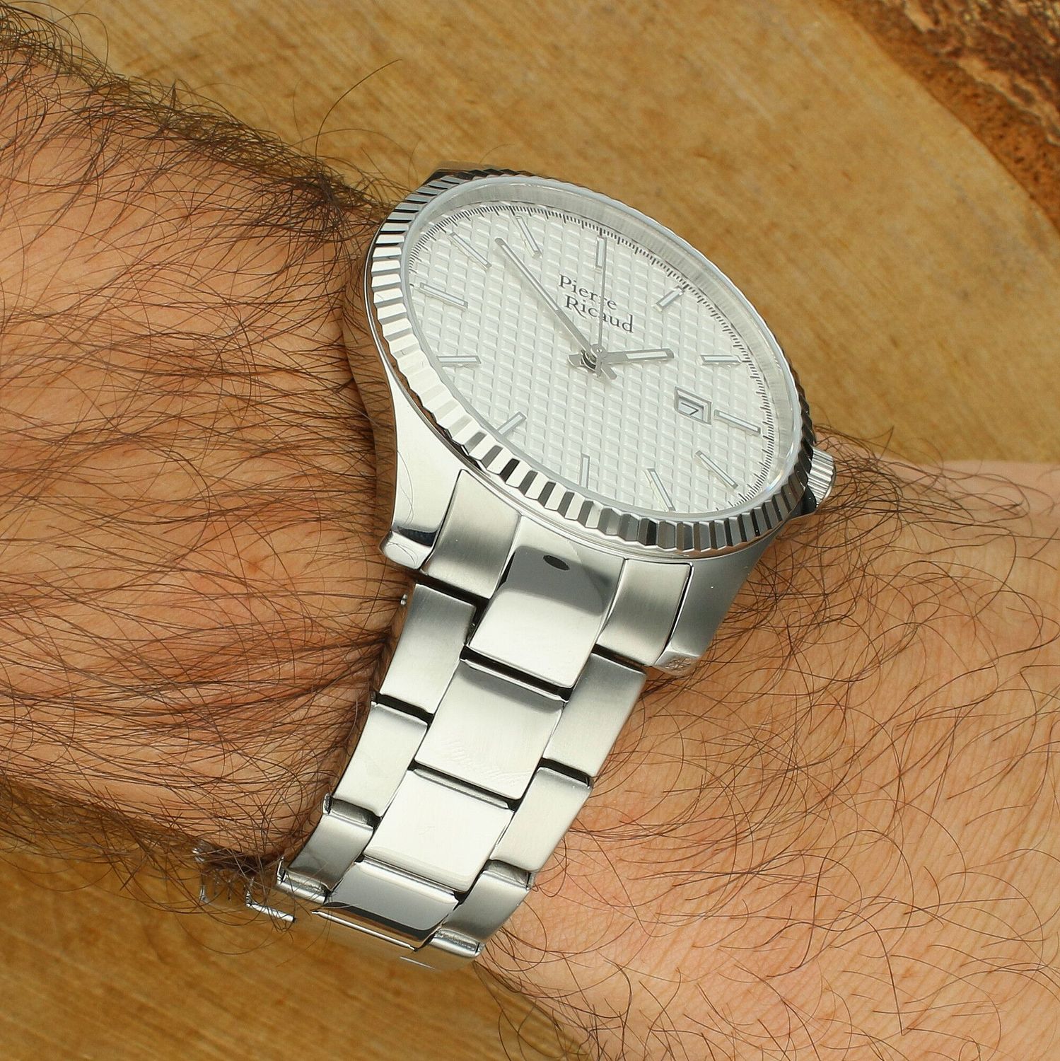 Pierre Ricaud P91030.5113Q – Męski Zegarek ze Srebrną Tarcza i Branso Lata Gwarancji.jpg