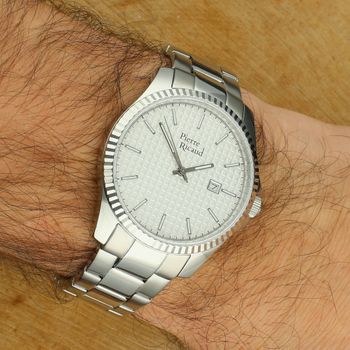 Pierre Ricaud P91030.5113Q – Męski Zegarek ze Srebrną Tarcza i Bransoletą Stalową  Sklep Diament – Autoryzowany Sprzedawca, 2 Lata Gwarancji white.jpg