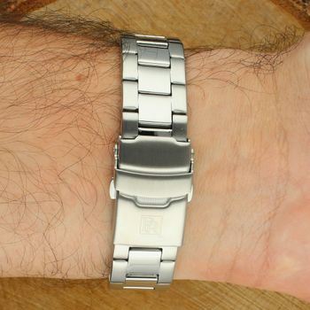 Pierre Ricaud P91030.5114Q – Męski Zegarek z Czarną Tarcza i Srebrną Bransoletą Stalową  Sklep Diament – Autoryzowany Sprzedawca, 2 Lata Gwarancji zapięcie.jpg