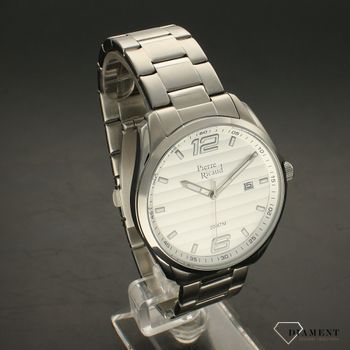 Zegarek męski PIERRE RICAUD biała tarcza P91072.5153Q. Zegarek męski Pierre Ricaud P91072.5153Q wyposażony jest w kwarcowy mechanizm. Zegarek męski z białą tarczą idealnie się sprawdzi na prezent.  (2).jpg