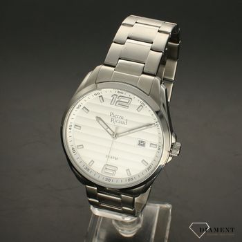 Zegarek męski PIERRE RICAUD biała tarcza P91072.5153Q. Zegarek męski Pierre Ricaud P91072.5153Q wyposażony jest w kwarcowy mechanizm. Zegarek męski z białą tarczą idealnie się sprawdzi na prezent.  (3).jpg