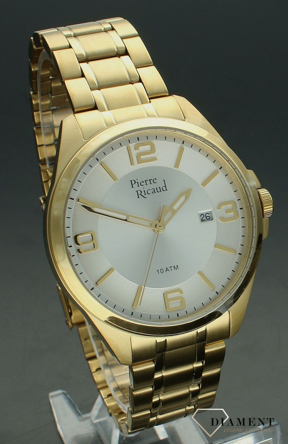 Zegarek męski Pierre Ricaud Classic na złotej bransolecie P91073.1153Q.jpg
