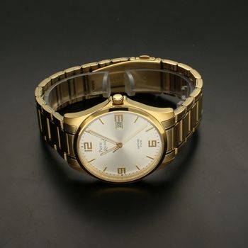 Zegarek męski na bransolecie Pierre Ricaud P91076.1153Q. Zegarek na złotej bransolecie. Zegarek męski klasyczny. Zegarek Pierre  (1).jpg