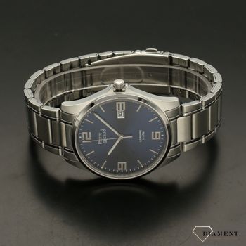 Zegarek męski na bransolecie z niebieską tarczą i szafirowym szkłem P91076 (3).jpg