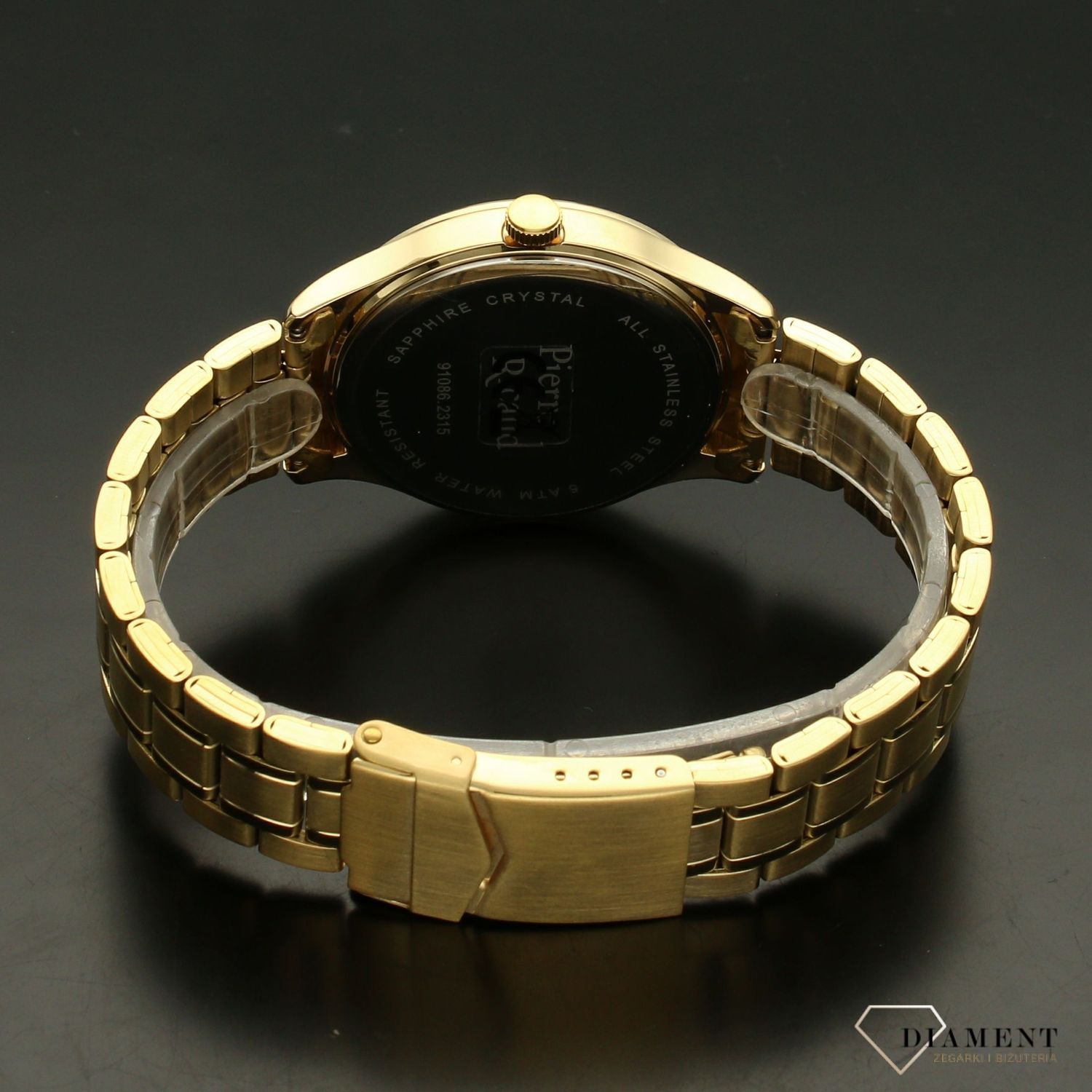 Zegarek męski Pierre Ricaud złoty na bransolecie P91086.1151Q.jpg