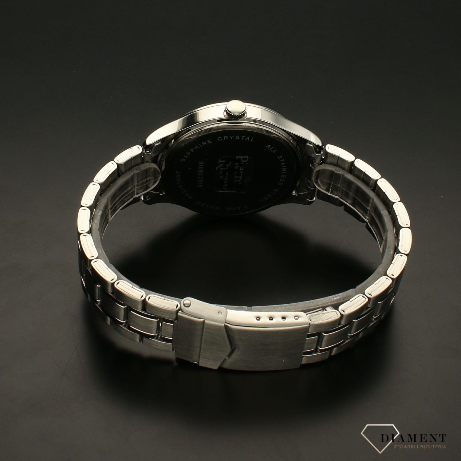 Zegarek męski na bransolecie z szafirowym szkłem Pierre Ricaud P91086.5155Q.jpg